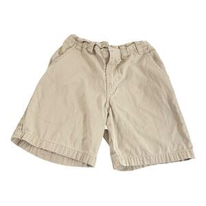 Boys Tan Flat Front Casual Shorts Relaxed Fit